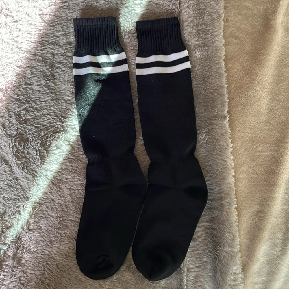 NWOT Stripped Knee High Football Socks Soccer Hockey Short Long Tube Stocking